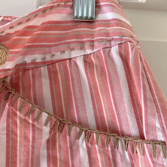 Talbots Petites Striped Cotton Capris - Picture 8 of 15